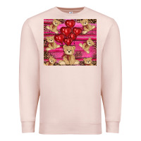 Pale Pink valentines day teddy bear tumbler Premium Sweatshirt - RanaPortraitStore