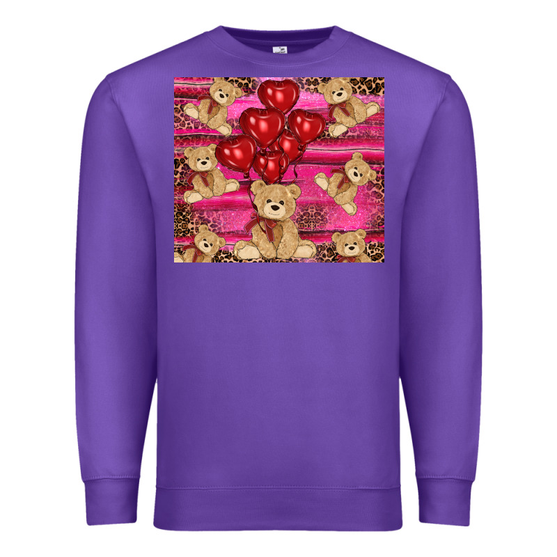 Valentines Day Teddy Bear Tumbler Premium Sweatshirt by RanaPortraitStore | Teevron