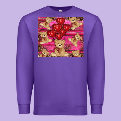 Premium Sweatshirt valentines day teddy bear tumbler