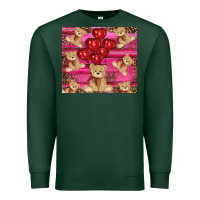 Sports Green valentines day teddy bear tumbler Premium Sweatshirt - RanaPortraitStore