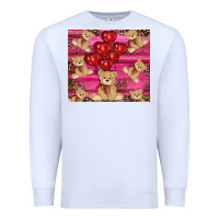 White valentines day teddy bear tumbler Premium Sweatshirt - RanaPortraitStore