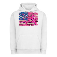Pigment Lunar Rock american flag and  cancer ribbon pattern Urban Hoodie - AdoDesignShop