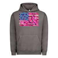 Pigment Tornado american flag and  cancer ribbon pattern Urban Hoodie - AdoDesignShop