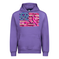 Tulip american flag and  cancer ribbon pattern Urban Hoodie - AdoDesignShop