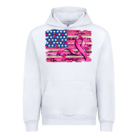 White american flag and  cancer ribbon pattern Urban Hoodie - AdoDesignShop