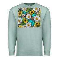 Seafoam western daisy and sunflower Premium Sweatshirt - RanaPortraitStore