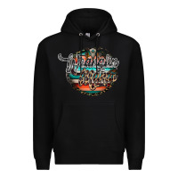 Black wranglinn mama Premium Hoodie - RacoonDesign