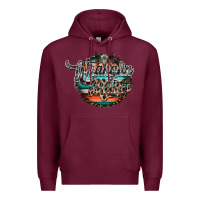 Burgundy wranglinn mama Premium Hoodie - RacoonDesign