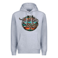 Heather Grey wranglinn mama Premium Hoodie - RacoonDesign