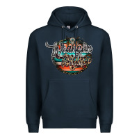 Navy wranglinn mama Premium Hoodie - RacoonDesign