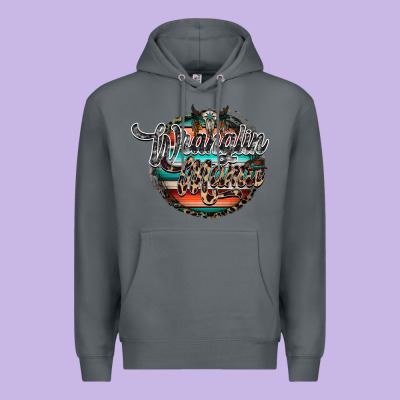 Wranglinn Mama Premium Hoodie Designed By Racoondesign