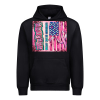 Black warrior breast cancer and american flag Urban Hoodie - AdoDesignShop