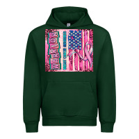 Forest Green warrior breast cancer and american flag Urban Hoodie - AdoDesignShop