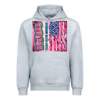 Warrior Breast Cancer And American Flag Urban Hoodie | Teevron
