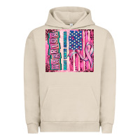 Pigment French Oak warrior breast cancer and american flag Urban Hoodie - AdoDesignShop