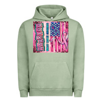Pigment Oil Green warrior breast cancer and american flag Urban Hoodie - AdoDesignShop