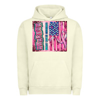 Pigment Pistachio warrior breast cancer and american flag Urban Hoodie - AdoDesignShop