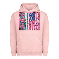 Pigment Salmon warrior breast cancer and american flag Urban Hoodie - AdoDesignShop