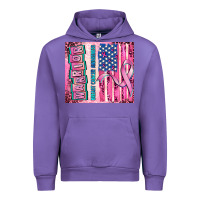 Tulip warrior breast cancer and american flag Urban Hoodie - AdoDesignShop