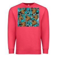 Cardinal western aztec highland cow Premium Sweatshirt - RanaPortraitStore