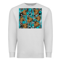Dove Grey western aztec highland cow Premium Sweatshirt - RanaPortraitStore