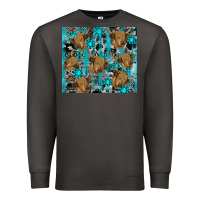 Smoke western aztec highland cow Premium Sweatshirt - RanaPortraitStore