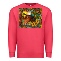 Cardinal western horse and sunflower Premium Sweatshirt - RanaPortraitStore