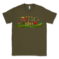 Army Green christmas vibes libbey glass Classic Tee - BundleAndBundleShop