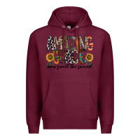 Burgundy amazing grace how sweet the sound Premium Hoodie - RacoonDesign