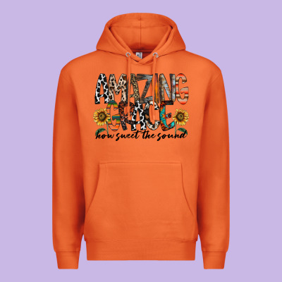 Amazing Grace How Sweet The Sound Premium Hoodie Designed By Racoondesign