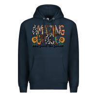 Navy amazing grace how sweet the sound Premium Hoodie - RacoonDesign
