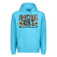 Ocean Blue amazing grace how sweet the sound Premium Hoodie - RacoonDesign
