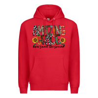 Red amazing grace how sweet the sound Premium Hoodie - RacoonDesign