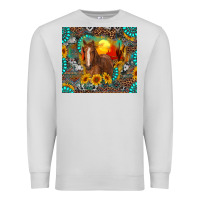 Dove Grey western horse and desert tumbler Premium Sweatshirt - RanaPortraitStore