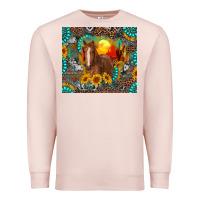 Pale Pink western horse and desert tumbler Premium Sweatshirt - RanaPortraitStore