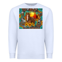 White western horse and desert tumbler Premium Sweatshirt - RanaPortraitStore