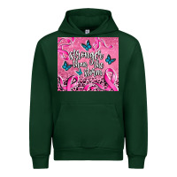 Forest Green stronger than the stormcancer Urban Hoodie - AdoDesignShop