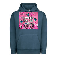 Pigment Midnight Navy stronger than the stormcancer Urban Hoodie - AdoDesignShop