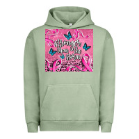 Pigment Oil Green stronger than the stormcancer Urban Hoodie - AdoDesignShop