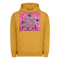 Pigment Peanut Butter stronger than the stormcancer Urban Hoodie - AdoDesignShop