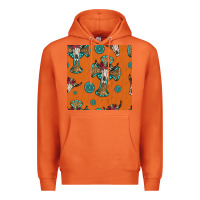 Carrot western cross and bull skull seamless pattern Premium Hoodie - HRA Design Shop