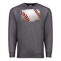 Charcoal Heather baseball brushstroke Premium Sweatshirt - RanaPortraitStore