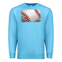 Ocean Blue baseball brushstroke Premium Sweatshirt - RanaPortraitStore