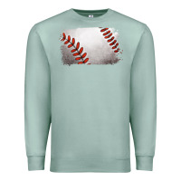 Seafoam baseball brushstroke Premium Sweatshirt - RanaPortraitStore