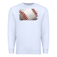 White baseball brushstroke Premium Sweatshirt - RanaPortraitStore
