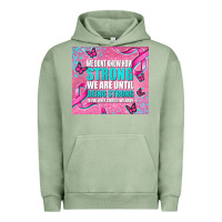 Pigment Oil Green pink ribbon cancer Urban Hoodie - AdoDesignShop