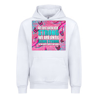 White pink ribbon cancer Urban Hoodie - AdoDesignShop
