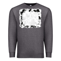 Charcoal Heather black and white cowhide frames Premium Sweatshirt - RanaPortraitStore