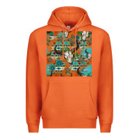 Carrot western bull skull seamless pattern Premium Hoodie - HRA Design Shop
