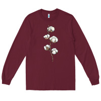 Burgundy cotton Long Sleeve Tee - BarkalooDesign